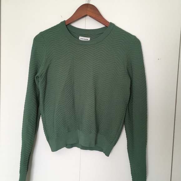 Frank & Oak Sweaters - Frank And Oak Green Cropped Sweater